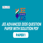 JEE Advanced 2026 Paper 1 Question Paper with Solution Pdf